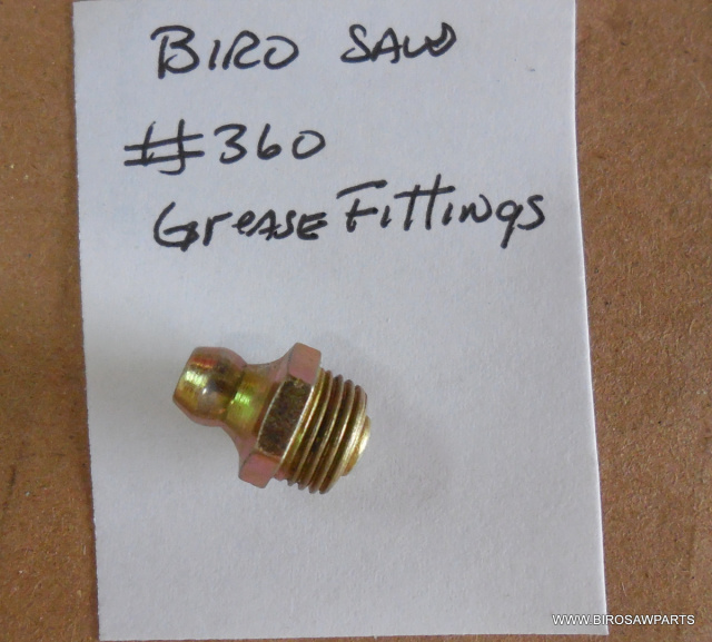 Grease Fitting Replaces Biro Saw 34 & 3334 OEM# 360 For Slide Gib #260